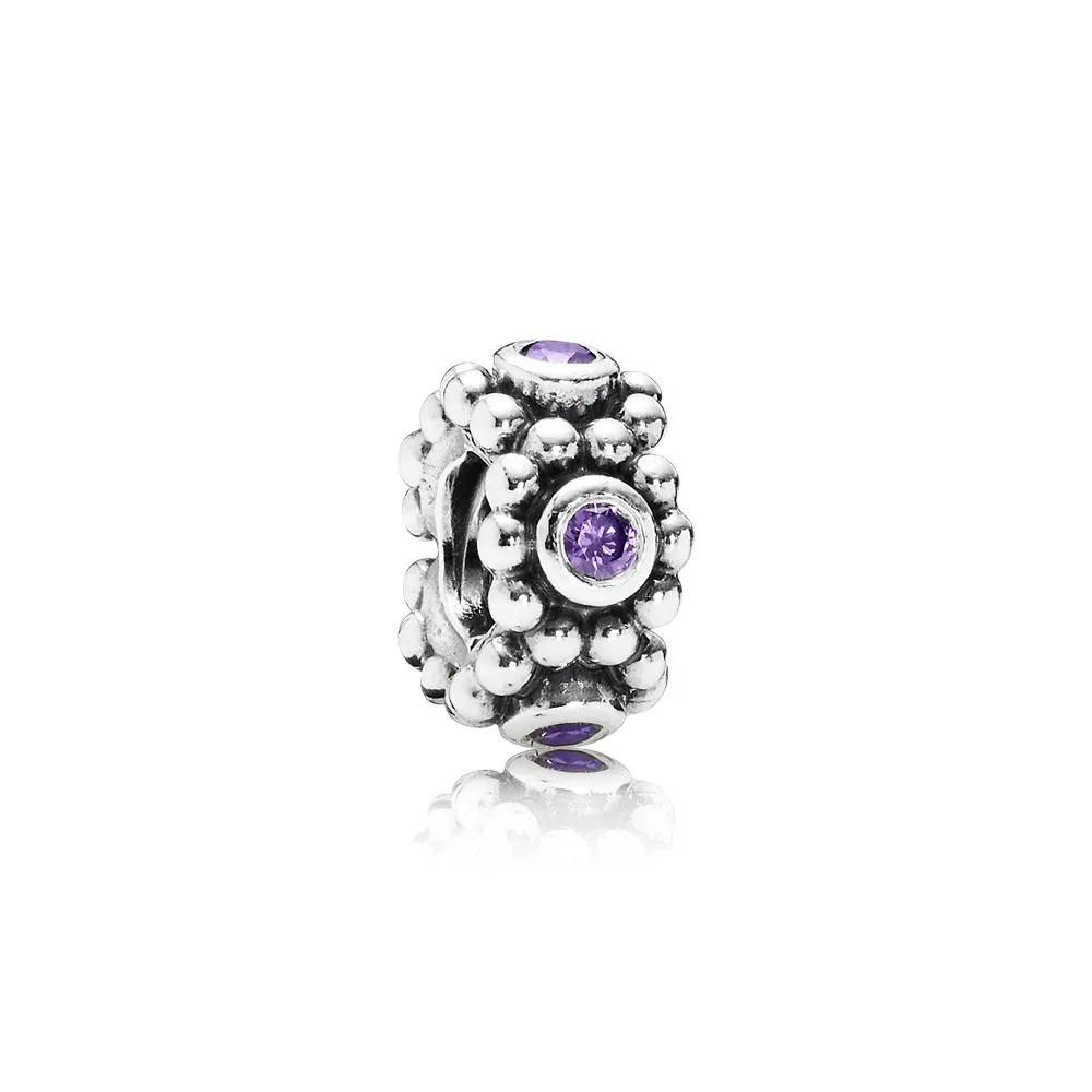 PANDORA Her Majesty, Purple Cz Spacer - 791122ACZ