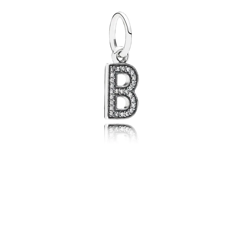 pandora letter b dangle charm 791314cz
