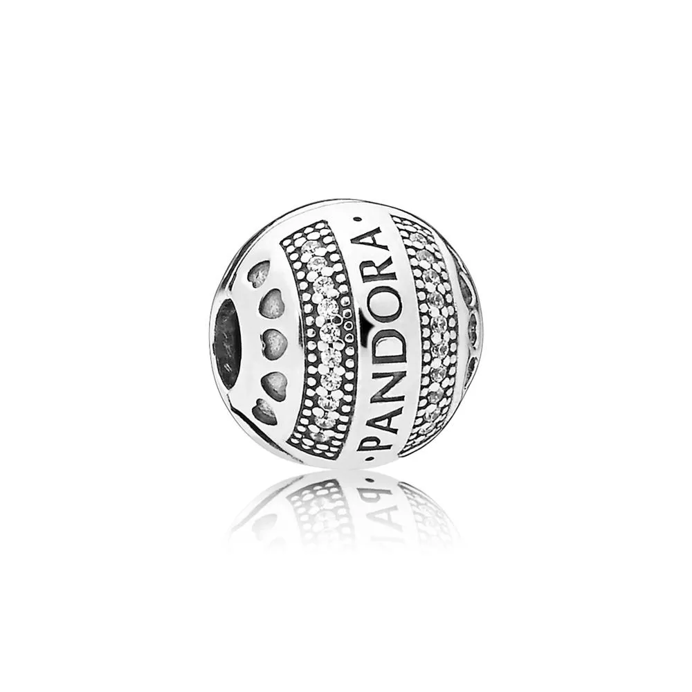 PANDORA Logo Silver Hearts - 797433CZ