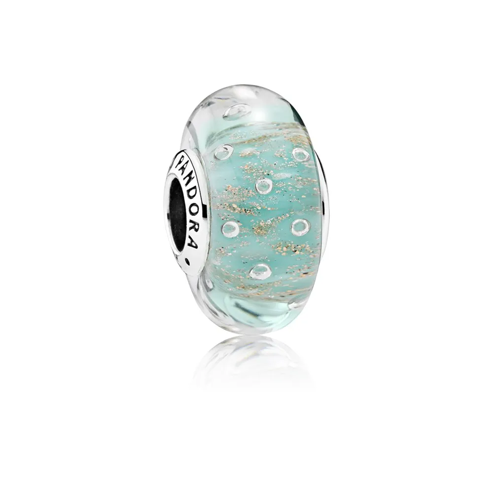 PANDORA Mint Glitter, Murano Glass Charm - 791669