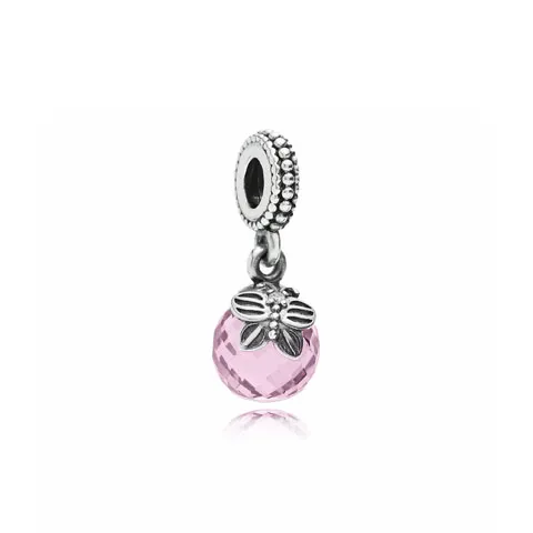 pandora morning butterfly pink clear cz pendant charm 791258pcz