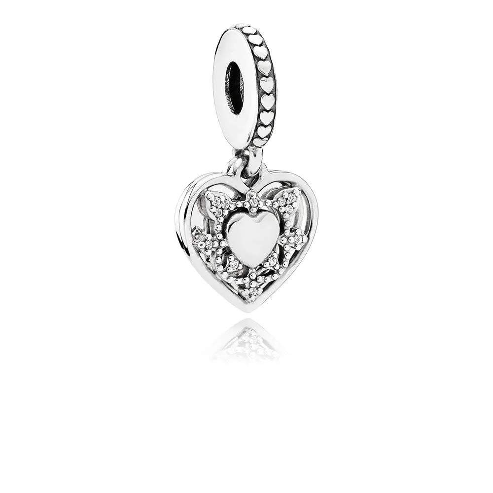 PANDORA My Wife Always Clear CZ Dangle Charm - 792099CZ