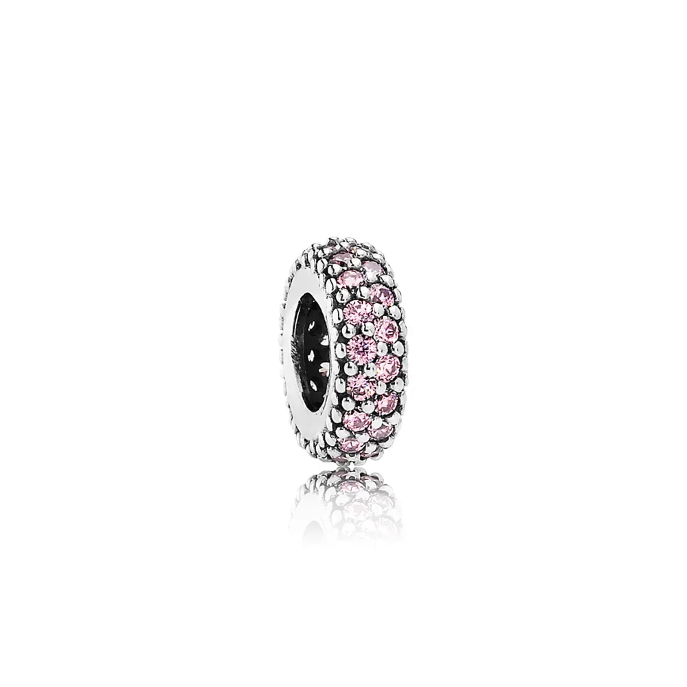 pandora pink pavé inspiration spacer charm 791359pcz