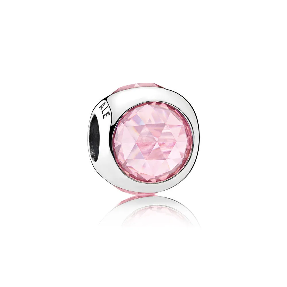 pandora radiant droplet pink cz charm 792095pcz