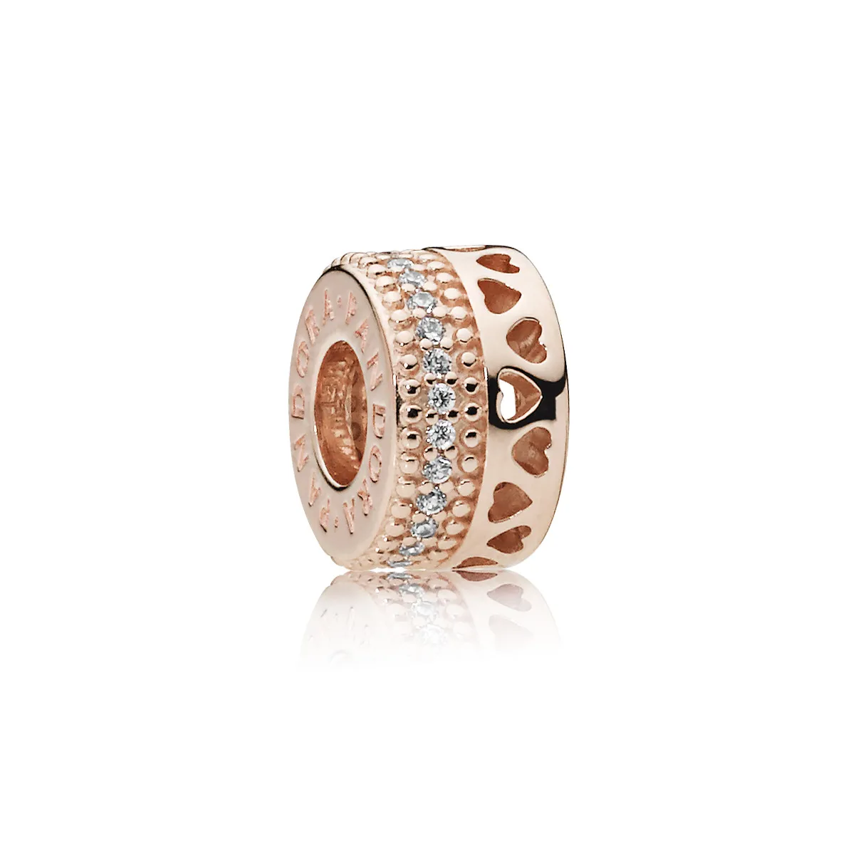 PANDORA Rose Hearts of PANDORA Spacer Charm - 787415CZ