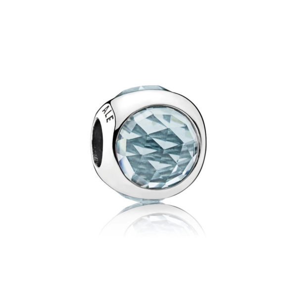 (image for) PANDORA Aqua Blue Radiant Droplet Charm - 792095NAB - Product Image