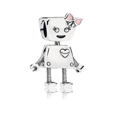 (image for) PANDORA Bella Bot Charm, Pink Enamel - 797141EN160 - Product Image