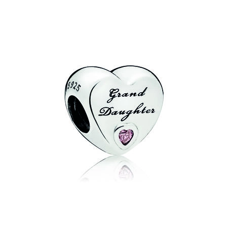 (image for) PANDORA Granddaughter's Love Charm, Pink CZ - 796261PCZ - Product Image