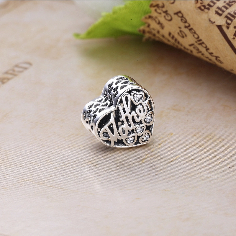(image for) PANDORA Love for Mother, Silver Enamel Charm - 792067EN23 - View 2