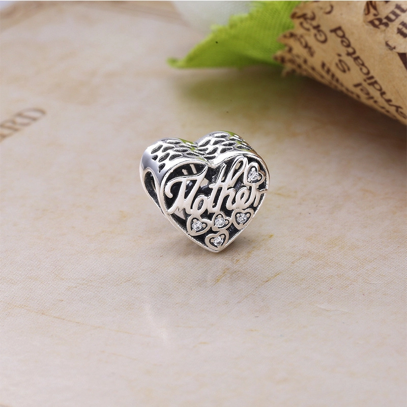 (image for) PANDORA Love for Mother, Silver Enamel Charm - 792067EN23 - View 3