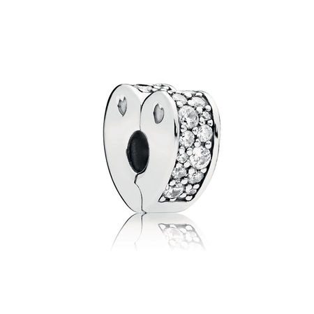 (image for) PANDORA Sparkling Arcs of Love Clip, Clear CZ - 797020CZ - Product Image