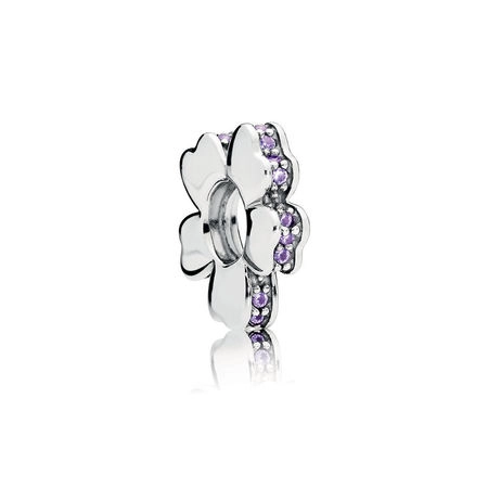 (image for) PANDORA Wildflower Meadow Spacer, Lilac Crystals - 797042NLC - Product Image