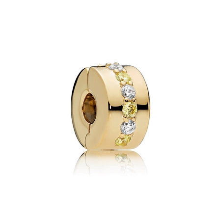 (image for) Shining Path Clip, PANDORA Shine™ Yellow Clear CZ - 767051CSY - Product Image