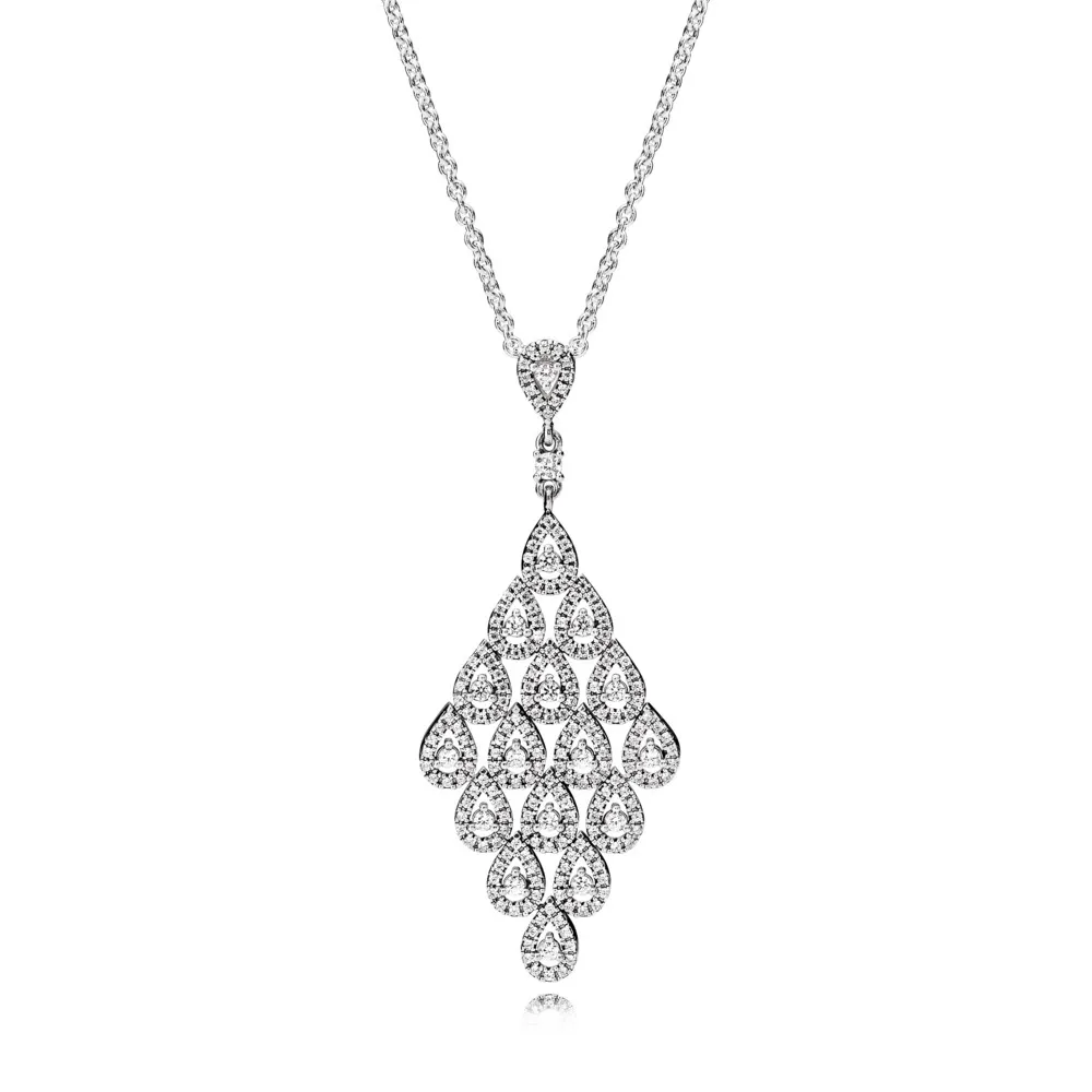 PANDORA Cascading Glamour Pendant Necklace - 396262CZ-80