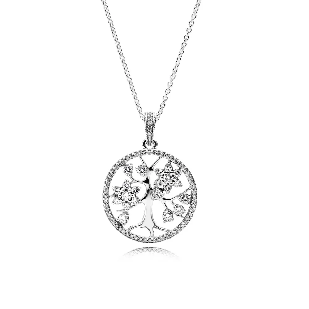 PANDORA Family Tree Pendant Necklace - 390384CZ-80