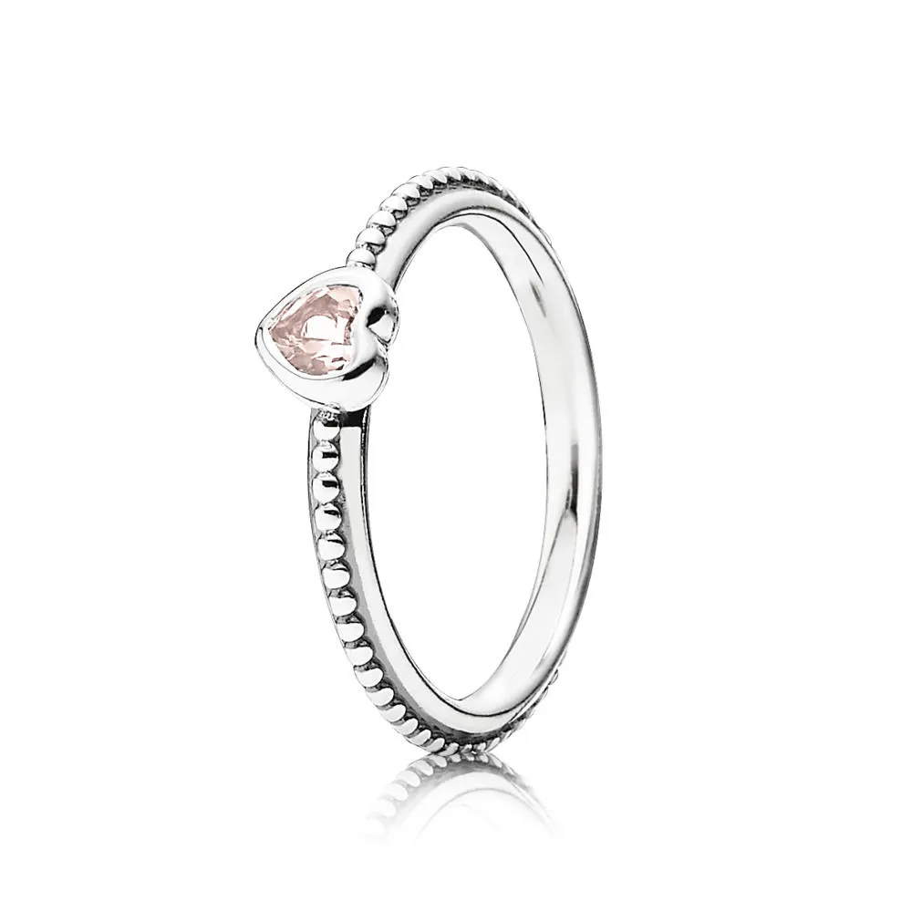 PANDORA Delicate Pink Heart Ring - 190896SLP