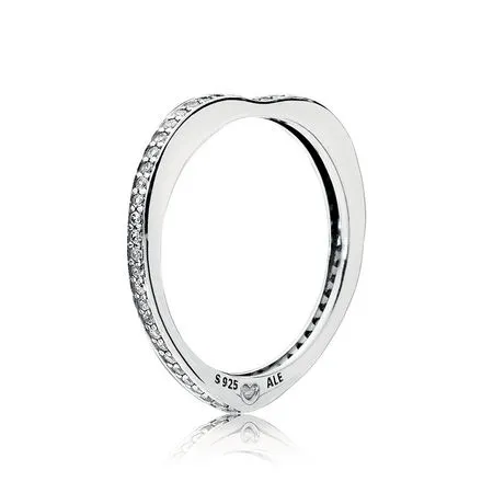 pandora sparkling arcs of love ring clear cz 197095cz