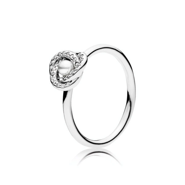 (image for) PANDORA Luminous Love Knot Ring - 191040WCP - Product Image