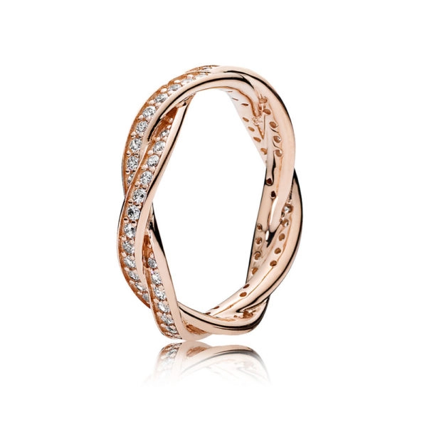 (image for) PANDORA Twist of Fate Ring Pandora Rose - 180892CZ - Product Image
