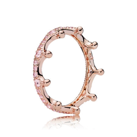 (image for) Pink Enchanted Crown Ring, PANDORA Rose™ - 187087NPO - Product Image