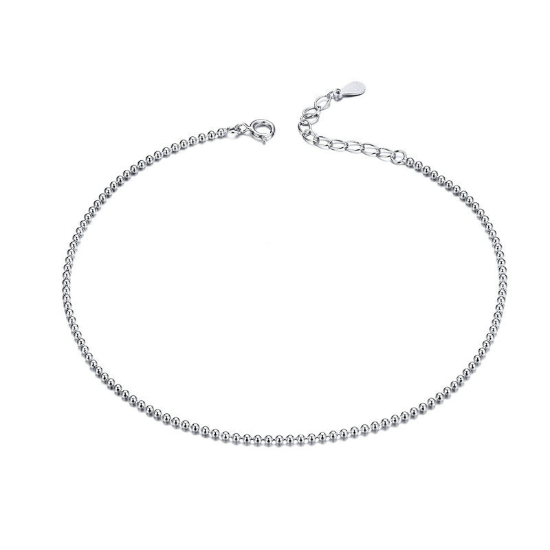 (image for) Pandora Style Silver Simple Anklet - SCT002 - Product Image