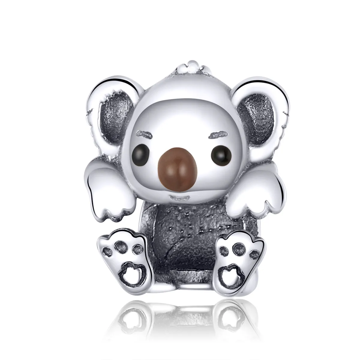 pandora style silver baby koala charm scc1304