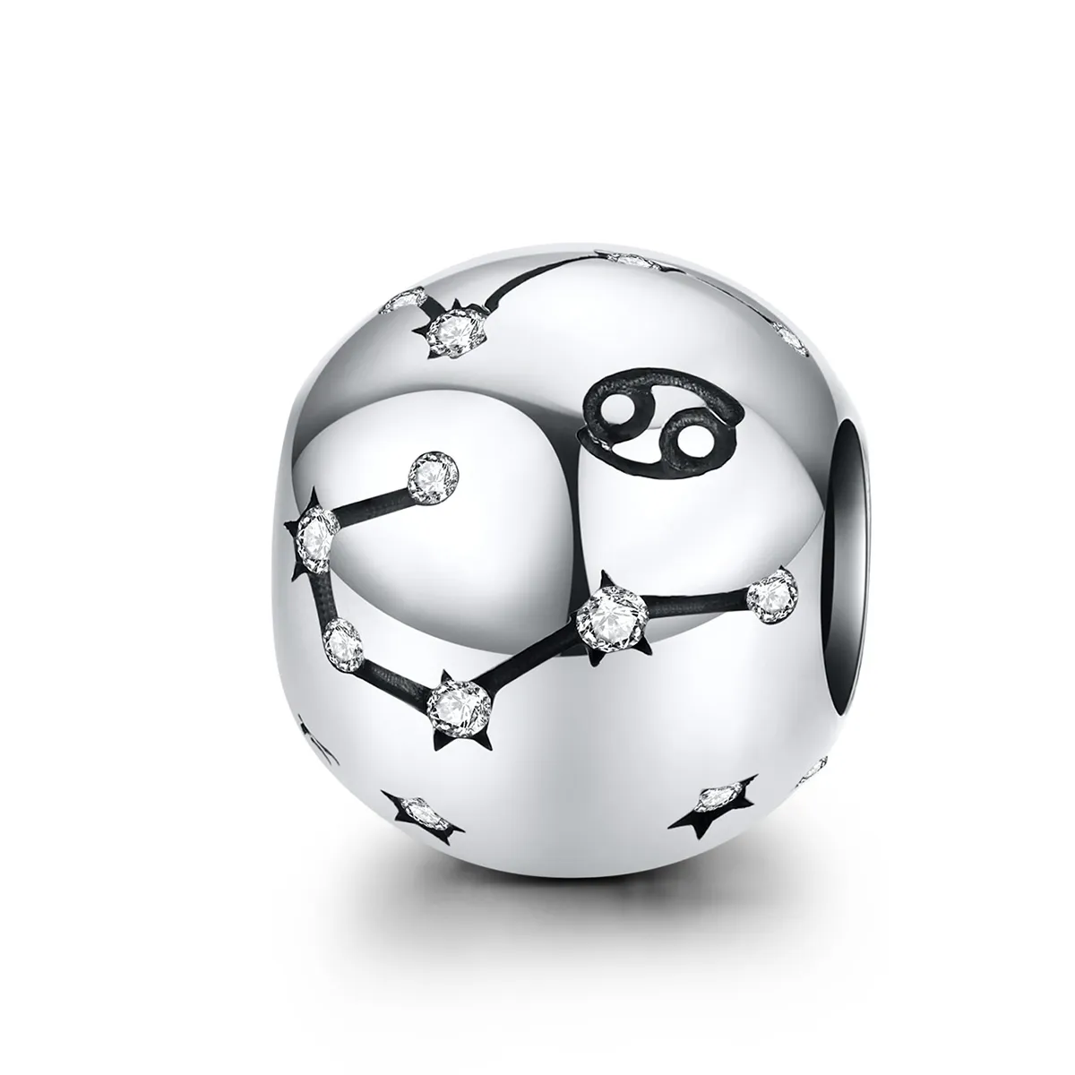 pandora style silver cancer charm scc12184