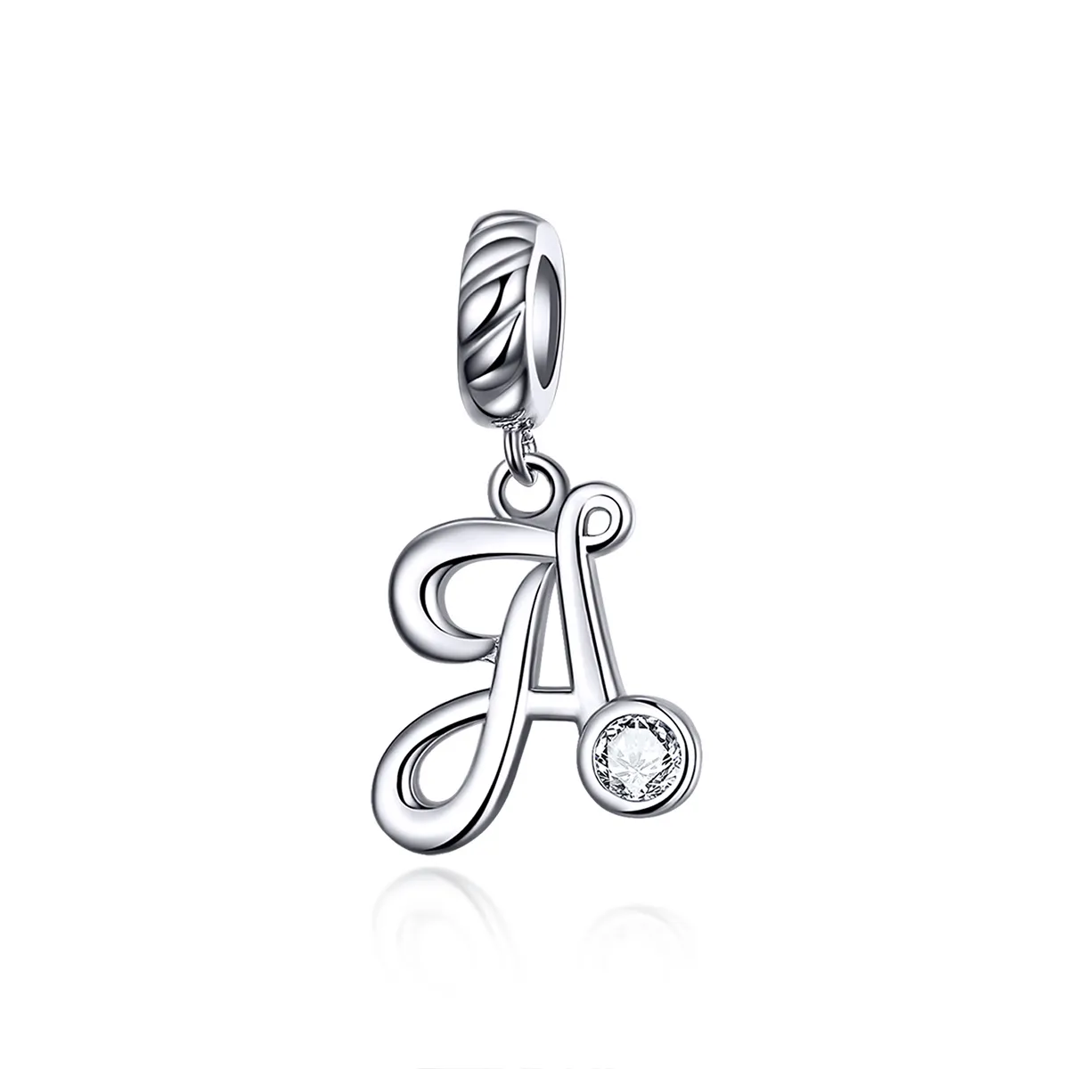 pandora style silver letter a dangle scc1183a