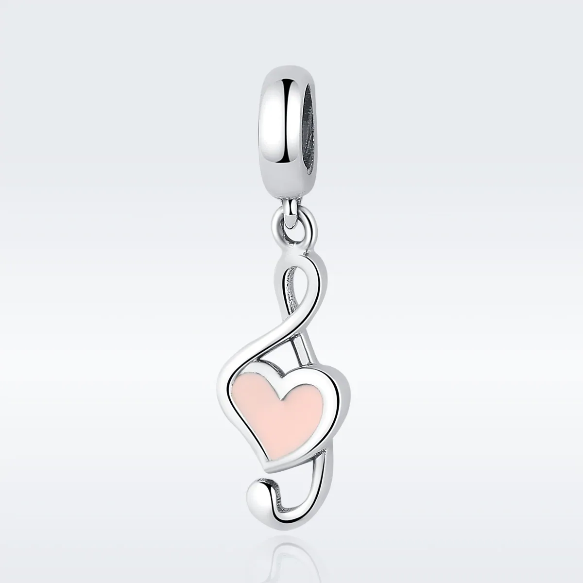 pandora style silver musical notes dangle scc110