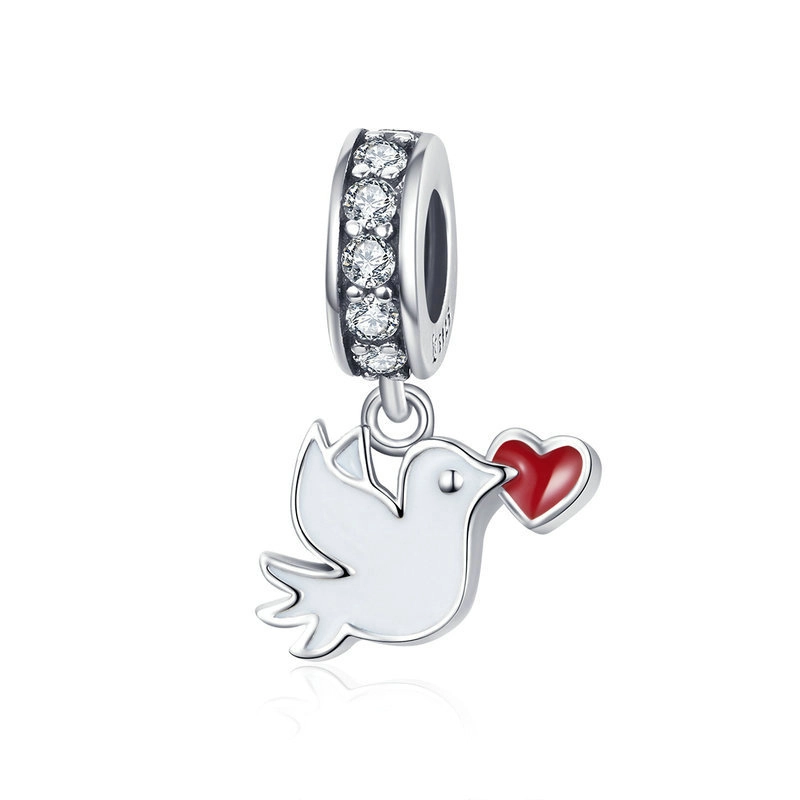 (image for) Pandora Style Silver Love Messenger Dangle - SCC1227 - Product Image