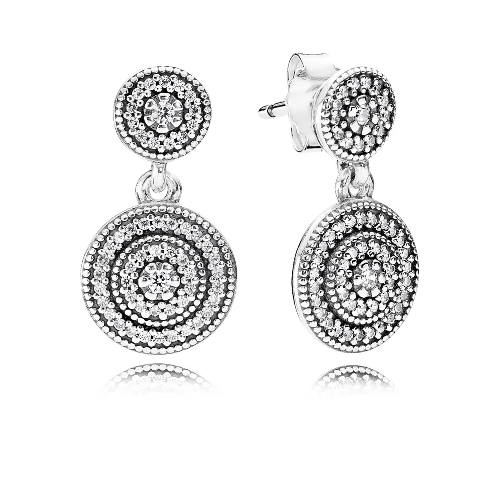 pandora radiant elegance drop earrings 290688cz