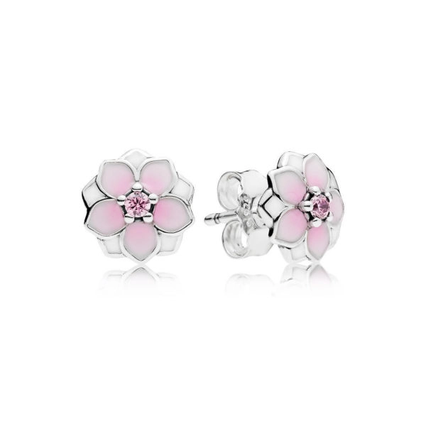 (image for) PANDORA Magnolia Bloom Stud Earrings - 290739PCZ - Product Image