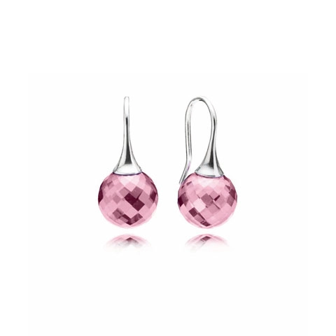 (image for) PANDORA Morning Dew, Pink Cz Earrings - 290552PCZ - Product Image