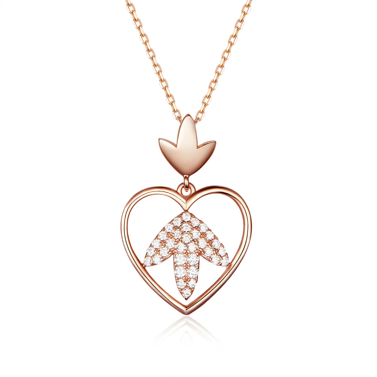 pandora style silver autumn love necklace scn313