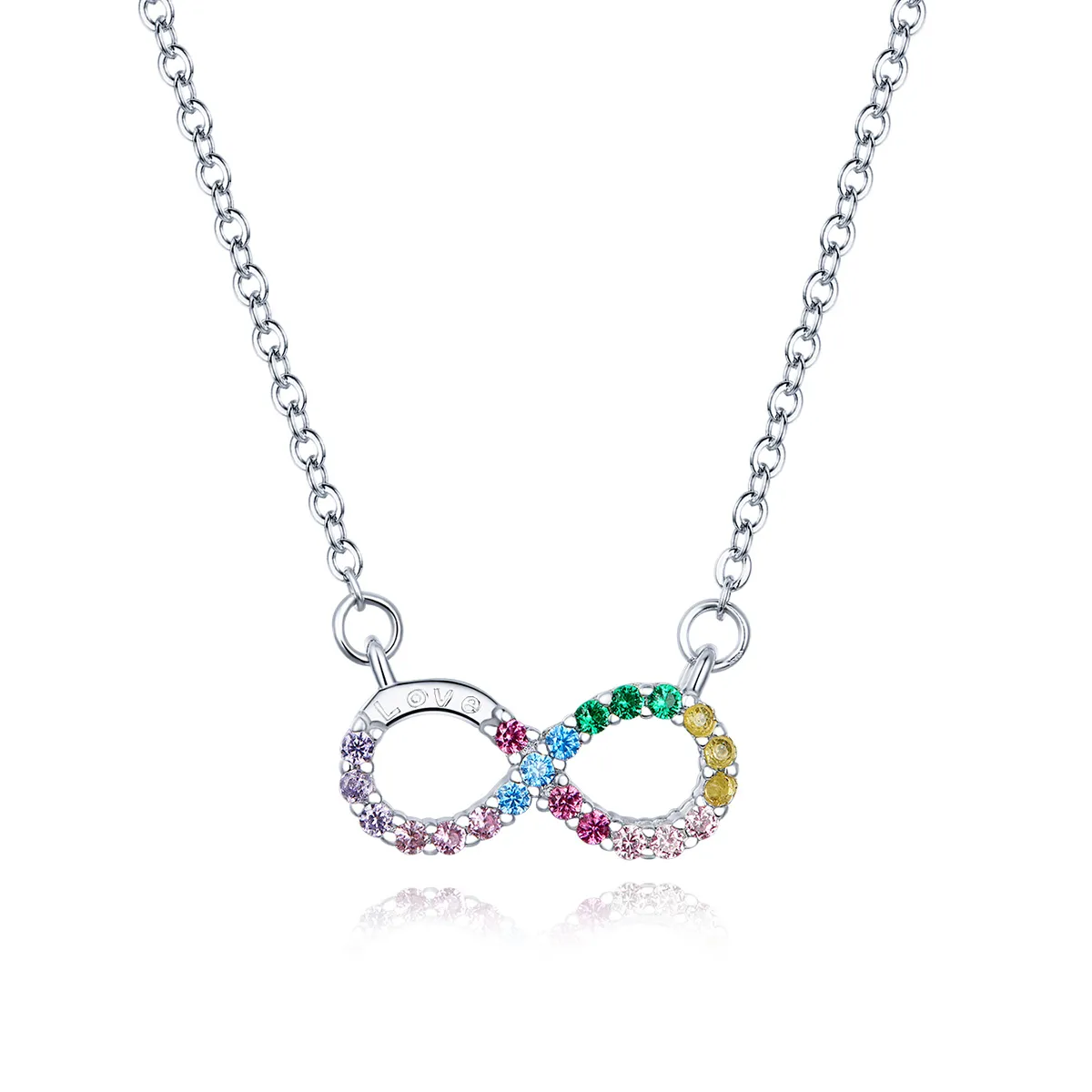 Pandora Style Silver Infinity Symbol Necklace - SCN402
