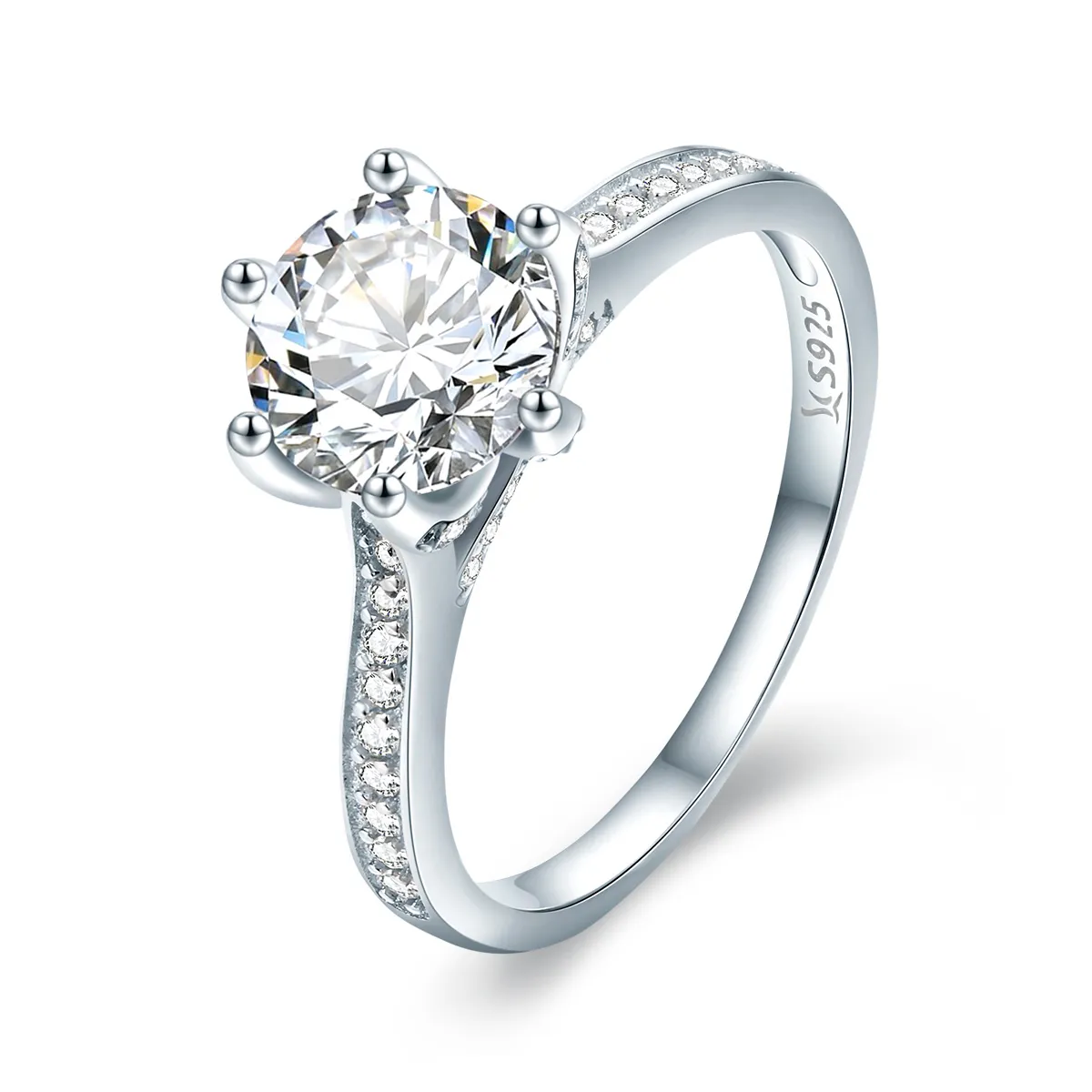 pandora style silver eternity ring scr342