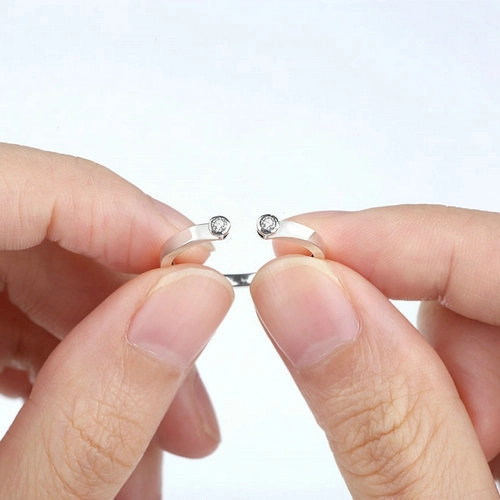 (image for) Pandora Style Silver Butterfly Removable Ring - SCR014 - View 5